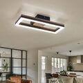 Deckenleuchte Deckenlampe Wohnzimmerleuchte LED Schlafzimmerlampe Holzoptik 