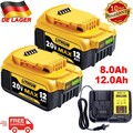 2X Für DeWalt Akku 18V 8AH 9AH 12Ah XR Li-ion DCB184 DCB182 DCB200-2 /Ladegerä