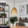 Hänge Leuchte Messingfarben Ess Wohn Zimmer Beleuchtung Modern Pendel Lampe Rund
