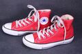 Converse All Star Classic Hi Unisex Sneaker Chucks Gr. 37 Canvas rot weiß SH354