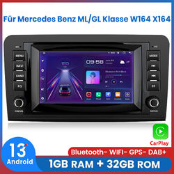 Android 13 Autoradio GPS Navi RDS WIFI Für Mercedes Benz ML/GL Klasse W164 X164