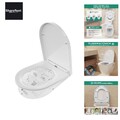 Toilettendeckel mit Absenkautomatik 42.5x36 CM, WC Sitz Kurzform D aus Duropl...