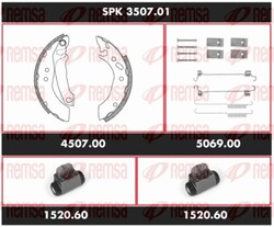 REMSA Bremsensatz Trommelbremse Super Precision Kit SPK 3507.01 180mm für FORD 5