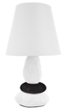 Tischlampe Lampe Nachttischlampe Tischleuchte Nachttisch Leuchte weiß schwarz