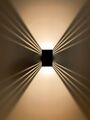 Außenwandlampe schwarze Lampe 12W Lichteffekt Garten Beleuchtung  | ShineLED-Out