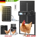 Alu Hühnerklappe Elektrisch Hühnertür Hühnerstalltür Automatische mit/ohne Solar