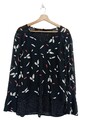 COMMA Langarm-Bluse Damen Bluse Gr. DE 40 schwarz Casual-Look