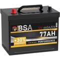 Asia Autobatterie 77Ah 12V 660A/EN Asia Batterie Pluspol Links statt 70Ah 80Ah