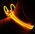 YpS Hundehalsband Hundeleine LED Halsband Katzenhalsband Gassi leuchtend Uni