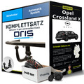 Anhängerkupplung ORIS abnehmbar für OPEL Crossland X +E-Satz Kit NEU