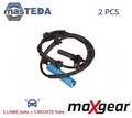 20-0180 ABS SENSOR DREHZAHLFÜHLER VORNE MAXGEAR 2PCS NEU OE QUALITÄT