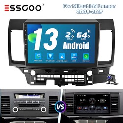 10" Android 13 2+64G Carplay Autoradio GPS NAV Cam Für Mitsubishi Lancer 07-2017