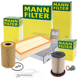 MANN-FILTER INSPEKTIONSPAKET FILTERSATZ FÜR AUDI Q7 4L 3.0 TDI QUATTRO 10-15