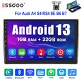 Für Audi A4 8E 8H B6 B7 2000-2009 Android 13 KAM 32G Carplay Autoradio GPS SWC