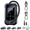 150PSI LCD Elektrische Akku Luftpumpe Auto Fahrrad Reifen Druckluft Kompressor♥