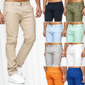 Herren Stretch Chino Hose Basic Denim Jeans Pants Regular Fit Design Fredy &