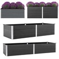 Hochbeet WPC Pflanzbeet Gemüsebeet Pflanzkasten Blumenbeet Blumenkübel Grau Neu