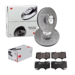 NK BREMSSCHEIBEN 338mm + BELÄGE VORNE passend für TOYOTA LAND CRUISER J12