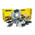 Textar Bremsscheiben Bremsbeläge vorne 318 mm hinten 300 mm für AUDI A4 B9 8W5 