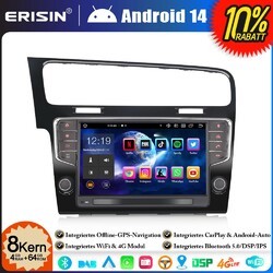 8-Kern Android 14 GPS Autoradio Navi für VW Golf VII/7 MK7 DAB+CarPlay OBD2 64GB