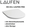 LAUFEN WC-Sitz PRO mit Deckel slim, mit Absenkautomatik weiß mit Deckel slim