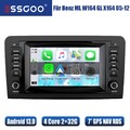 Für Mercedes ML/GL Klasse W164 X164 Carplay Autoradio 2+32G Android 13 GPS RDS