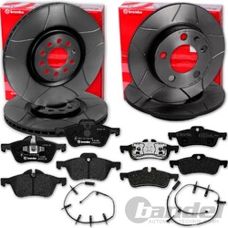 brembo GESCHLITZTE BREMSSCHEIBEN+BELÄGE VORNE+HINTEN passend für MINI R50 - R53VA 276x22mm // HA 259x10mm // MAX LINE Bremsscheibe