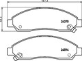 HELLA PAGID Bremsbelagsatz Scheibenbremse 8DB 355 013-291 für CHEVROLET ISUZU 1