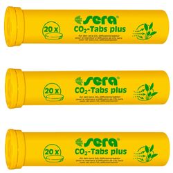 3 x 20 sera CO2-Tabs plus für Pflanzenpflege-Set, Düngung / für Wasser Pflanzen