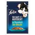 So gut wie es aussieht Katzenfutter nass in Gelee, mit Thunfisch, 26er Pack (26