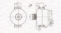 Lichtmaschine Generator Lima MAGNETI MARELLI 063731774010 für BMW 1er E87 3er Z4