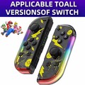 Für Joy Con Controller mit LED inkl 2er Set für Nintendo Switch Wireless Gamepad