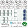 Busch-Jaeger XL-Set Reflex SI reinweiß Schalter Steckdosen Rahmen Kompl.-Paket