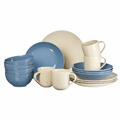 Ritzenhoff & Breker LEVI Kombiservice 16-tlg. Geschirrset Porzellan Blau+Creme