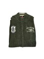 Original Tommy Hilfiger Herren Strickjacke Gr. L Grün Langarm Dunkelblau Weste