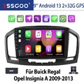 Für Opel Insignia A G09 2008-2012 Android 13 Autoradio Carplay DAB+ KAM GPS Navi