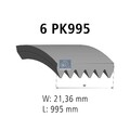DT Spare Parts 12.15421 Keilrippenriemen für VW POLO (9N) Lupo (6X1, 6E1) 995mm