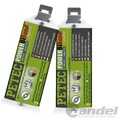 2x 50ml PETEC POWER BIBOND 2K UNIVERSAL KLEBSTOFF TOPFZEIT 3 MINUTEN