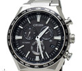 CITIZEN Attesa CB5966-69E Eco-Drive Radio Chronograph Titanium Black Dial Geb...