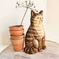 Gusseisen Vintage Tabby katzenförmige Tür Stop Cottage Country Chic Feline