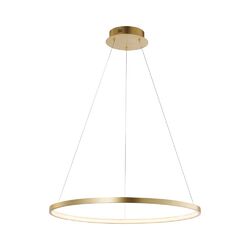 Pendelleuchte Hängelampe Deckenlampe Esszimmerleuchte LED Gold Alu D 60 cm