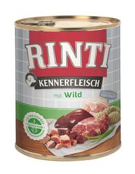 Rinti Kennerfleisch pur Wild 12x 800 g Nassfutter Feuchtnahrung Hundefutter