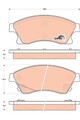 TRW Bremsbelagsatz Scheibenbremse COTEC GDB1843 für OPEL CHEVROLET ASTRA AVEO