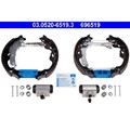 1x Bremsbackensatz ATE 03.0520-6519.3 passend für