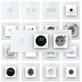 Touch Lichtschalter Dimmer Wechselschalter Taster Steckdose Glasrahmen LIVOLO