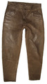 Herren- Nubuk- LEDERHOSE / Outdoor- Jäger- Hose in dunklem oliv ca. Gr. 50