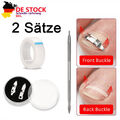 4 Nagelspange Eingewachsene Zehennagel Korrektur Nagel Fixer Pediküre Fuß P E6I1