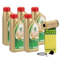 5L CASTROL EDGE 5W-30 M LL-04 + MANN Ölfilter für BMW F45 F46 X1 X2 MINI B38 B37
