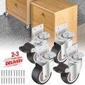 SET 4 Stück Möbelrollen Transportrollen Schwerlastrollen Laufrollen Lenkrollen