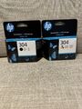 HP N9K06AE 304 Original Tintenpatrone, schwarz + 304 dreifarbig (2er Pack)